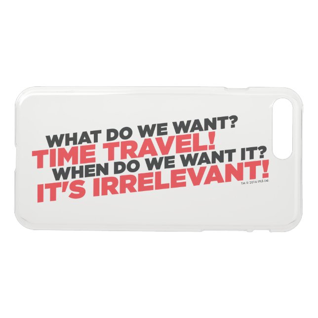 Time Travel Uncommon iPhone Case (Back Horizontal)