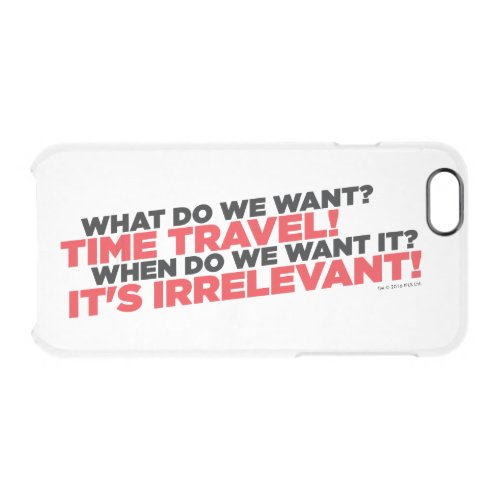 Time Travel Clear iPhone 66S Case