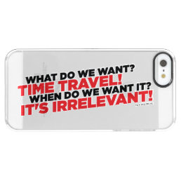 Time Travel Clear iPhone SE/5/5s Case