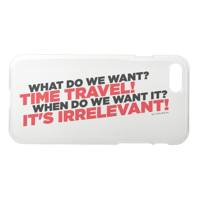 Time Travel Uncommon iPhone Case (Back Horizontal)