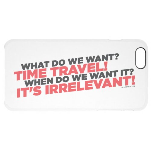 Time Travel Clear iPhone 6 Plus Case