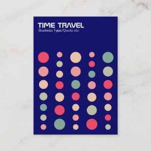 Time Travel v1.2 - Colors 01 - Dark Blue 000066 Business Card