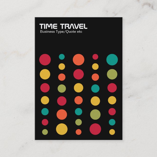 Time Travel v1.2 - Colors 02 Business Card (Front)