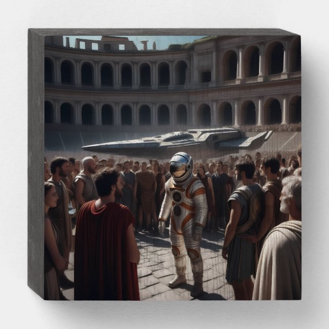 time travel wooden box sign (Front Horizontal)