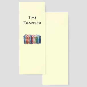 Time Traveler Book Club Customizable Text Bookmarks