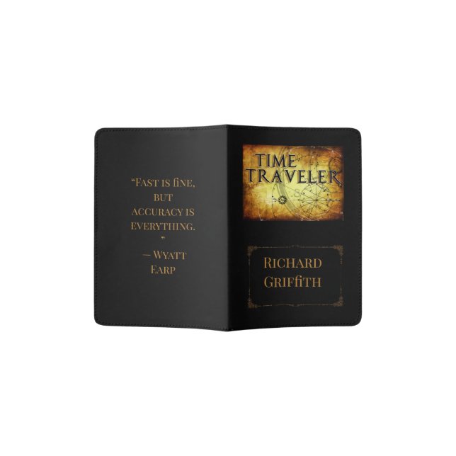 Time Traveler Passport Holder (Opened)
