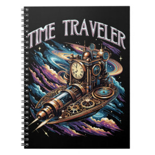 Time Traveler – Steampunk Space Adventure Notebook