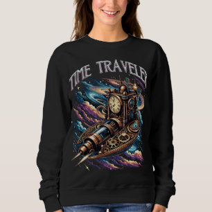 Time Traveler – Steampunk Space Adventure Sweatshirt