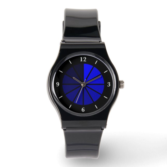 Time Traveler Watch With Light To Dark Blue (Front)