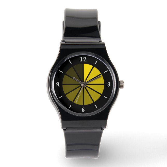 Time Traveler Watch With Light To Dark Yellow      (Front)