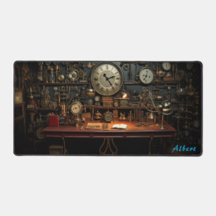 Time-Traveler's Steampunk Command Center Desk Mat
