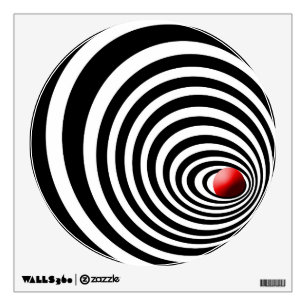 Time Tunnel Optical Art Wall Sticker