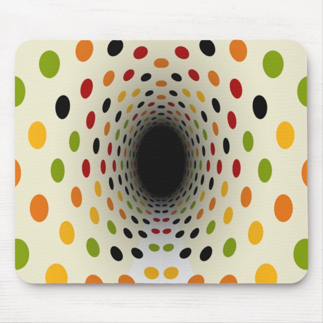 Time Tunnel to the Sixties Retro Mousepad (Front)