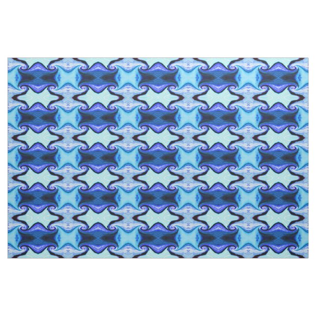 Time tunnels blue fabric (Fat Quarter)