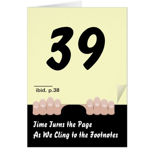 Time Turns the Page Birthday Card