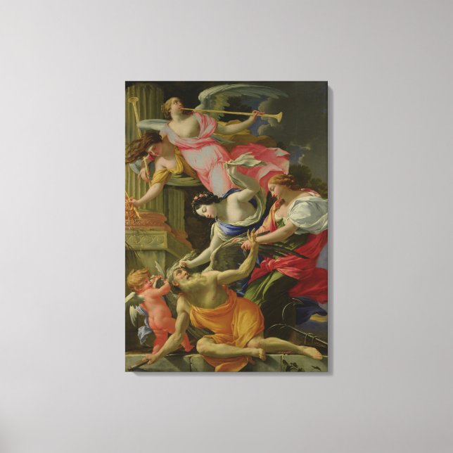 Time Vanquished by Love, Venus and Hope Canvas Print (Front)