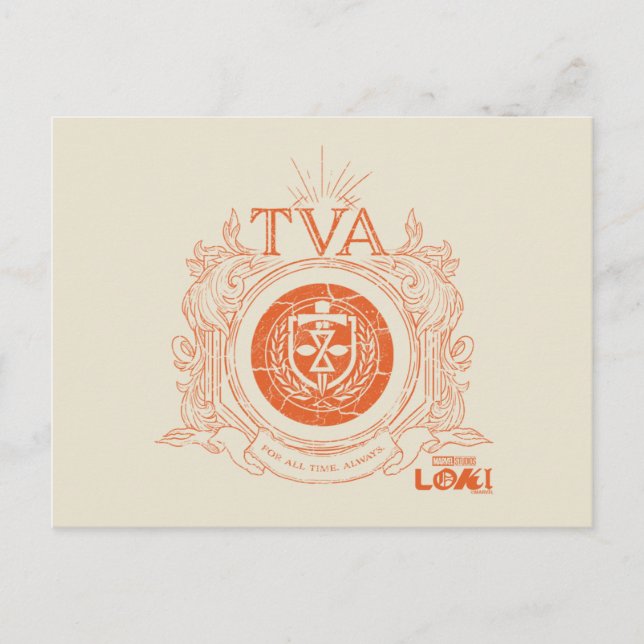 Time Variance Authority Crest Postcard (Front)