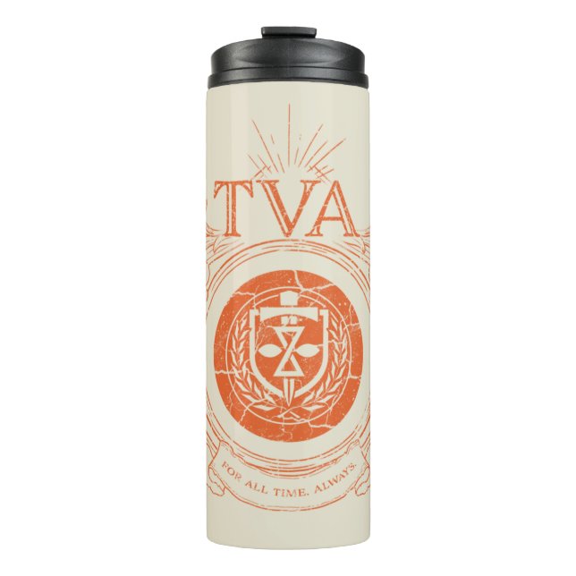 Time Variance Authority Crest Thermal Tumbler (Front)