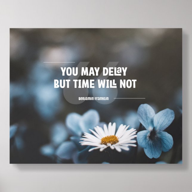 Time Will Not Acrylic Photo Tile (Front Set)