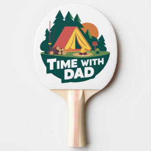 Time With Dad - Father's Day Ping Pong Paddle