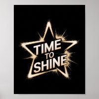 Time Women To Shine Motivational Star Men Kids 