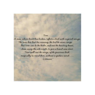 TIME WOOD WALL ART