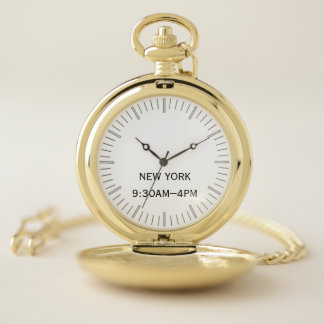 Time Zone Pocket Watch