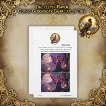 Timekeeper Raven – Gothic Clockwork
