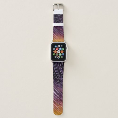 Timelapse photo of starry sky apple watch band