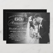 Timeless 60th Anniversary Party Photo Invitation (Front/Back)