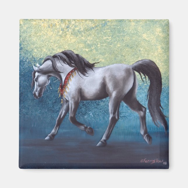 Timeless Arabian horse magnet (Front)