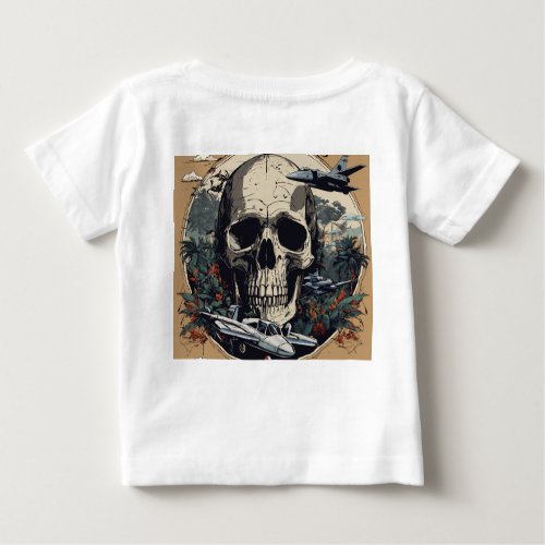 Timeless Aviation Detailed Black and White Aircr Baby T_Shirt