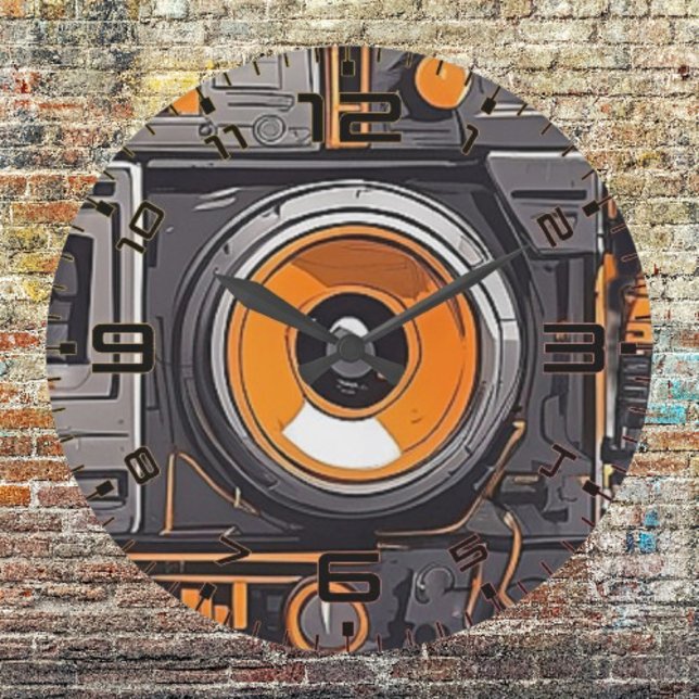 Timeless Beats Wall Clock – Vintage Music Vibes (Creator Uploaded)