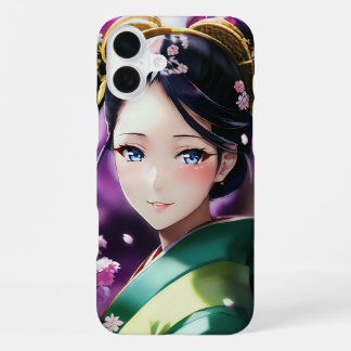 Timeless Beauty – Elegant Japanese Portrait Phone  iPhone 16 Plus Case