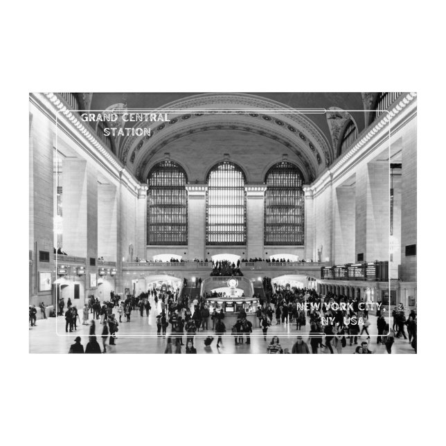 Timeless Beauty of Grand Central Station, NYC Acrylic Print (Front)