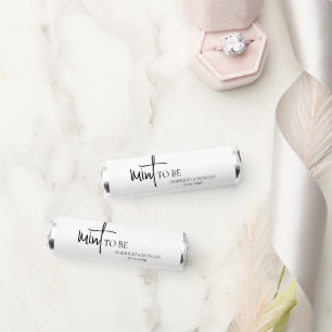Timeless Black and White Elegant Wedding Breath Savers® Mints