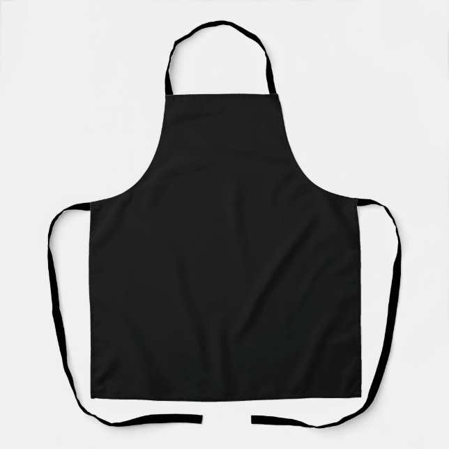 Timeless Black CUSTOMIZABLE Apron (Front)