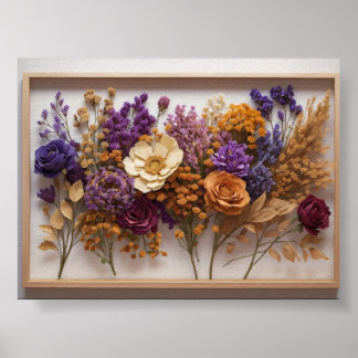 Timeless Bloom: Dried Flower Wall Art