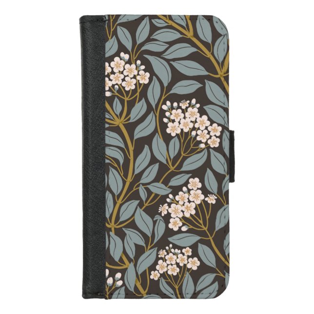 Timeless Bloom iPhone Wallet Case (Front)