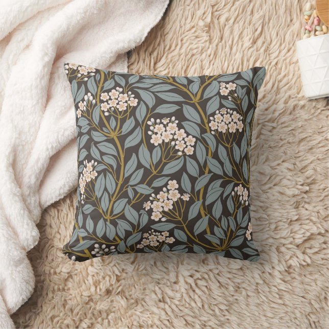 Timeless Bloom Throw Pillow (Blanket)