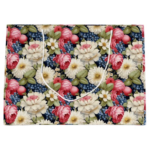 Timeless Blooms and Berries Large Gift Bag