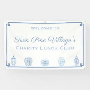 Timeless Blue And White Shower Or Non-Profit Event Banner