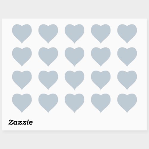 Timeless _ Blue Mist Heart Sticker