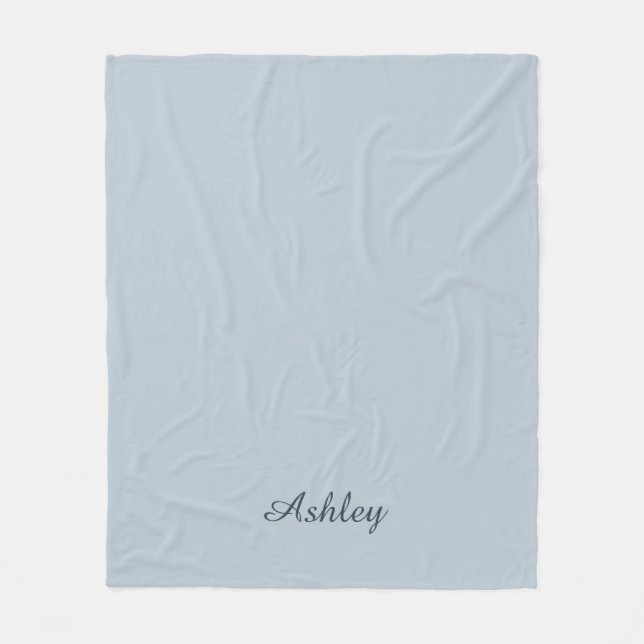 Timeless - Blue Mist Name Fleece Blanket (Front)