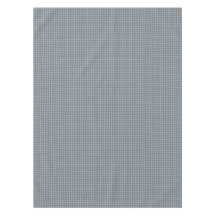 Timeless Blue Plaid Round Throw Pillow