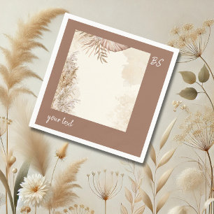 Timeless Boho Chic Neutral Wedding Napkins