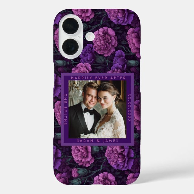 Timeless Carnation Flower Floral Wedding Case-Mate iPhone Case (Back)