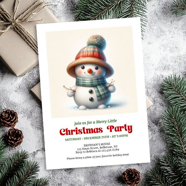 Timeless cartoon snowman invite festive printable (Timeless cartoon snowman invite festive joy printable

)