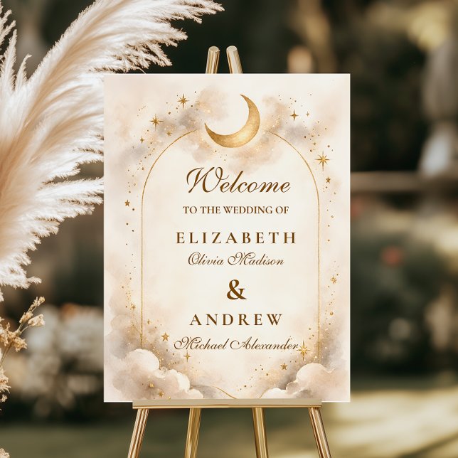 Timeless Celestial Romance Wedding Foam Board (Creator Uploaded)