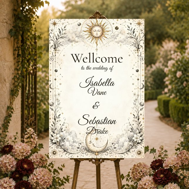Timeless Celestial Sun Moon Wedding Foam Board (Creator Uploaded)